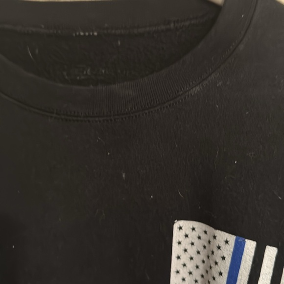 Men’s large blue line sweatshirt - Picture 2 of 3